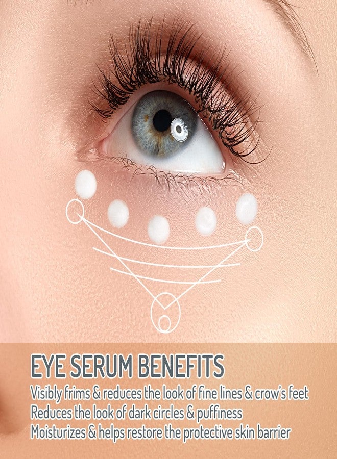 AOAO Roller Ball Eye Serum with Collagen & Caffeine for Puffy Bags Fine Lines Dark Circles Wrinkles, Firming & Hydration, Under Eye Cream with 360° Roller Massage Ball, 15ml/0.5fl.oz (1pack) - Image 2